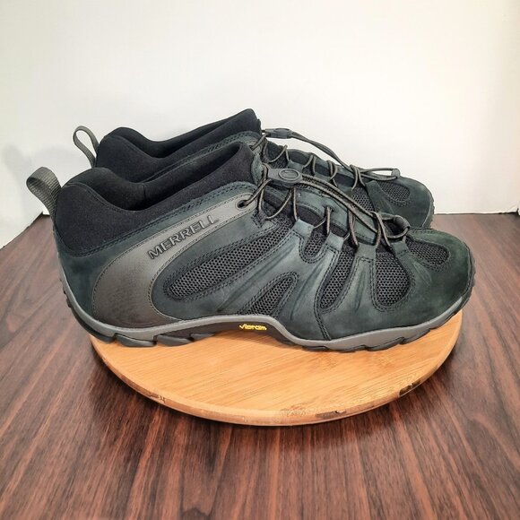 Merrell Chameleon 8 Mens 14 Shoes Black Stretch Tactical Hiking Sneakers NEW main image 5